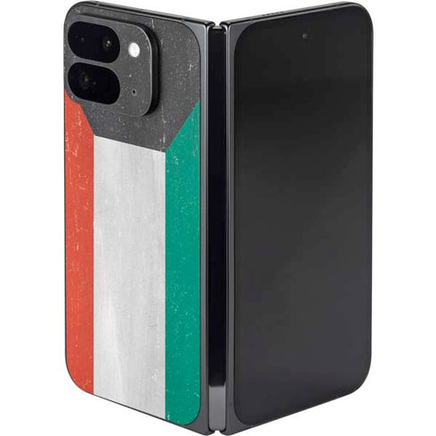 Kuwait Flag Distressed Google Pixel 9 Pro Fold Skin